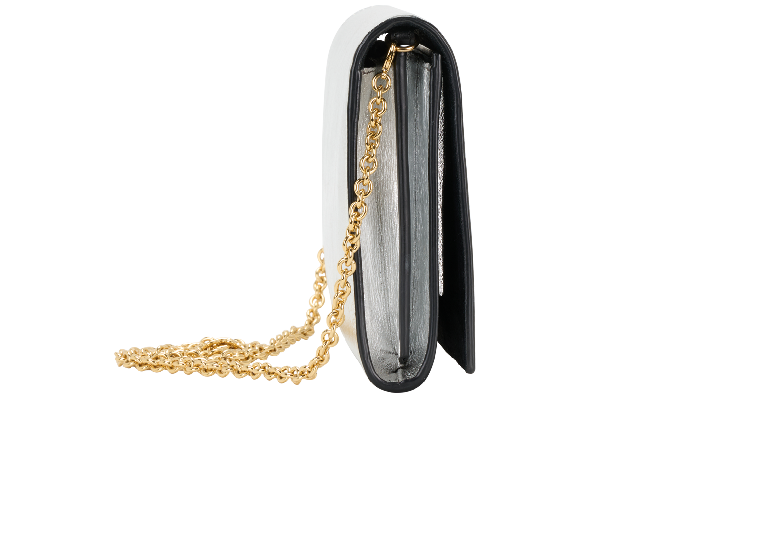 Belle De Jour WOC, &pound;650, Handbags, Silver, Leather, Side view